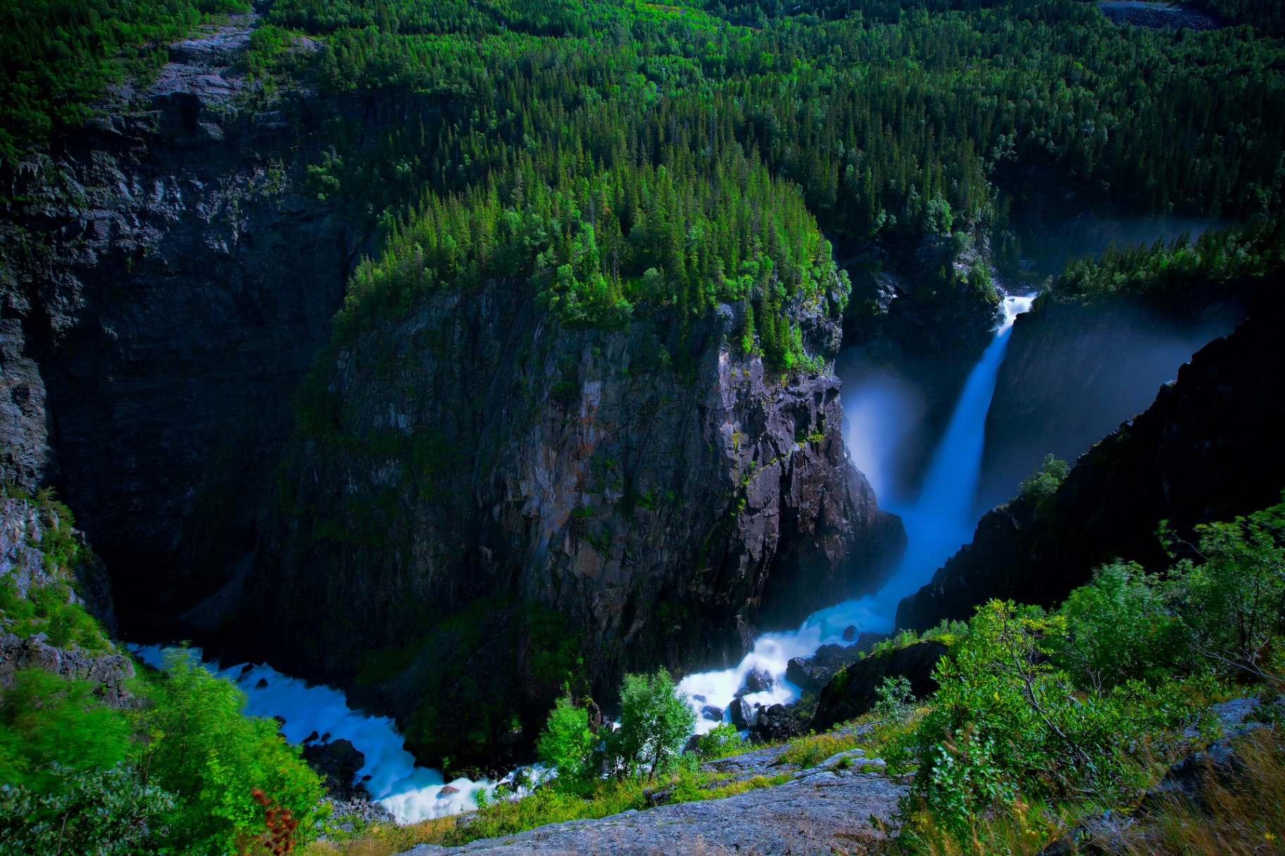 Rjukanfossen — the waterfall that gave the town its name